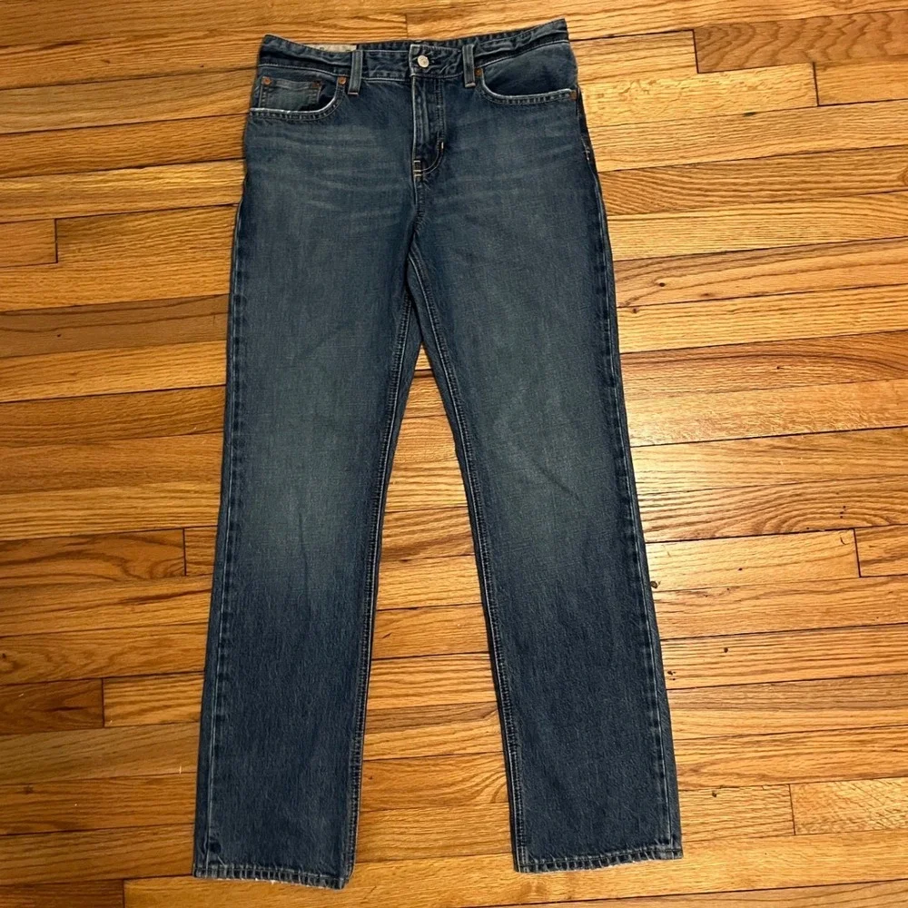 Polo Ralph Lauren Straight Leg Jeans Medium Wash Blue Denim Size 18 Mens